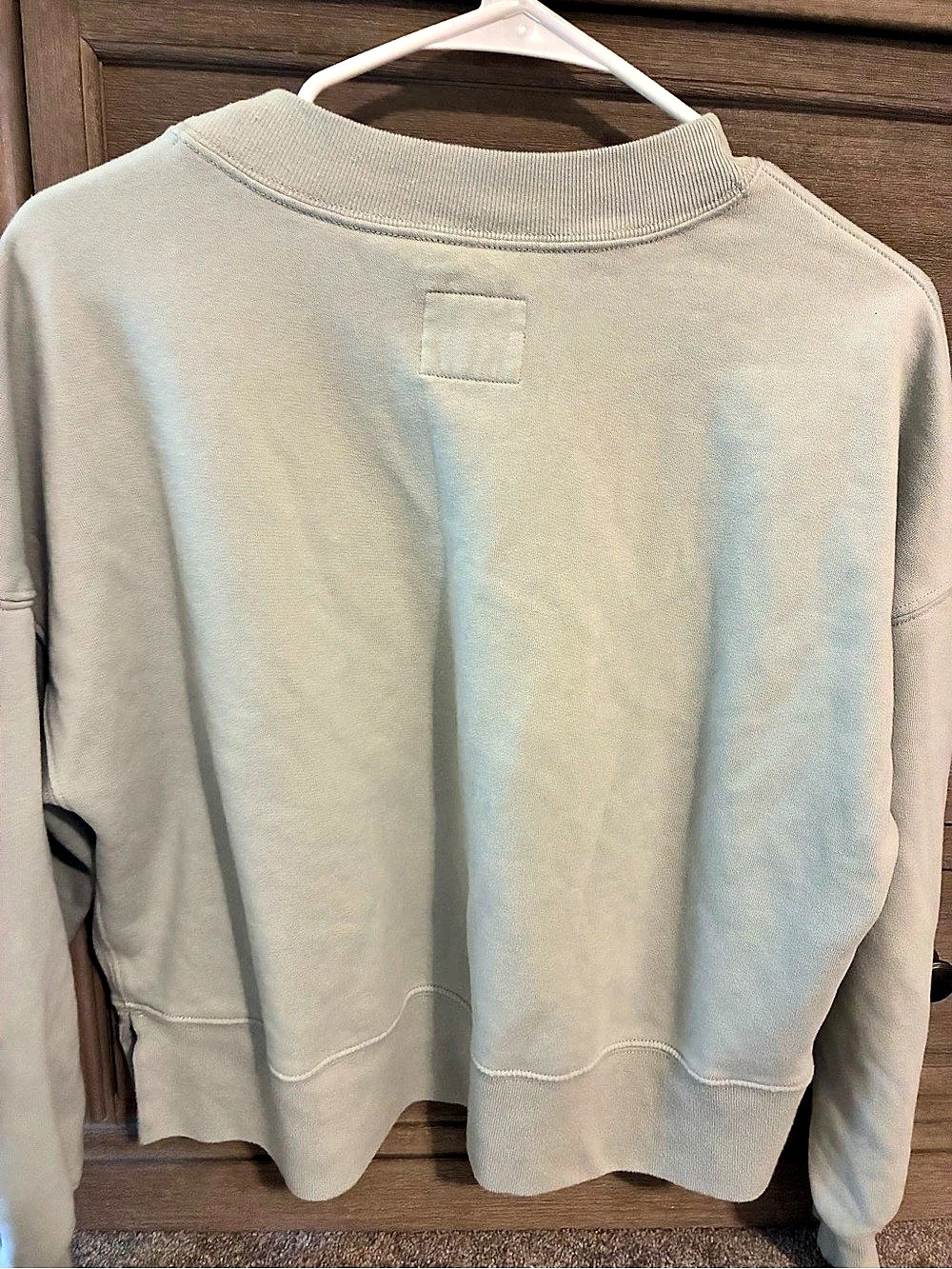 Abercrombie & Fitch Barcelona Spain Sweatshirt Green Small Like New - Picture 2 of 3